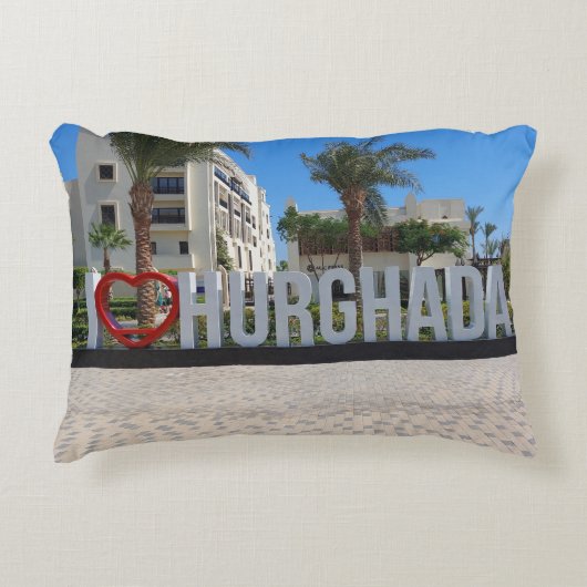 I love Hurghada Egypt Vacation記念写真 アクセントクッション (正面)