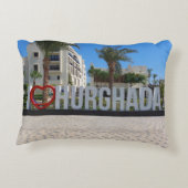 I love Hurghada Egypt Vacation記念写真 アクセントクッション (裏面)