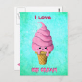I love Ice Cream ポストカード (正面/裏面)