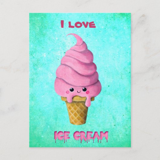 I love Ice Cream ポストカード (正面)