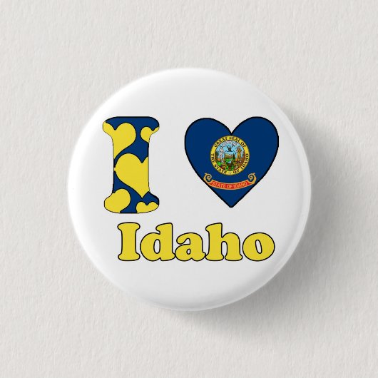 I love Idaho 缶バッジ (正面)
