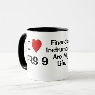 I Love IFRS 7 and 9金融楽器引用文 マグカップ