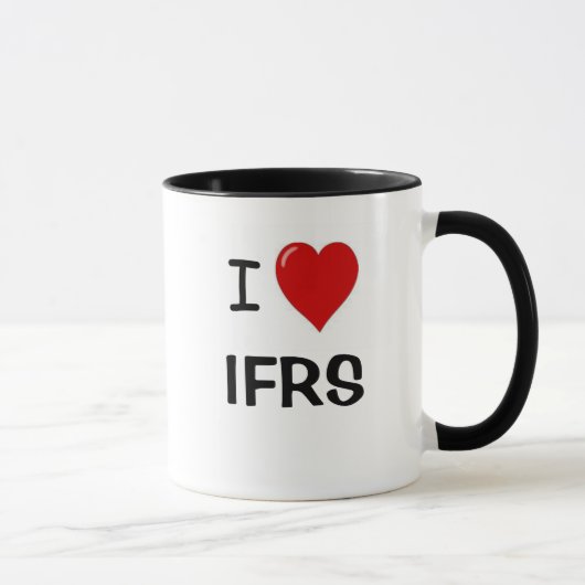 I Love IFRS - IハートIFRS マグカップ (右)