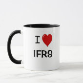 I Love IFRS - IハートIFRS マグカップ (左)