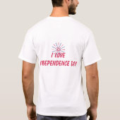 I love independence day tシャツ (裏面)