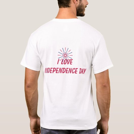 I love independence day tシャツ (裏面)