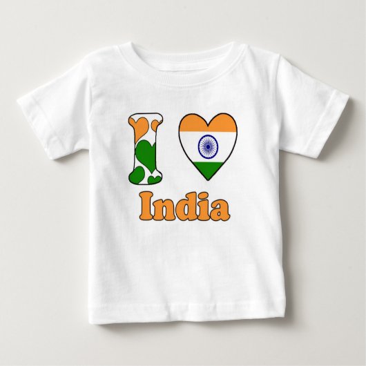 I love India ベビーTシャツ (正面)