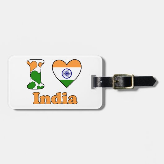 I love India ラゲッジタグ (正面横)