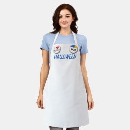 I Love Insuranceボタン名タグのハロウィーンの衣装 エプロン