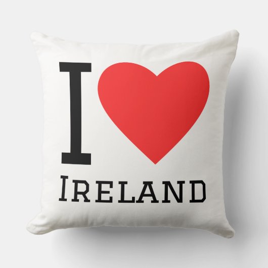 I love Ireland square sticker クッション (正面)