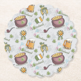 I Love Ireland St Patrick's Day  ペーパーコースター