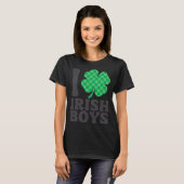 I Love Irish Boys Funny Shamrock St Patricks Day T Tシャツ (正面フル)