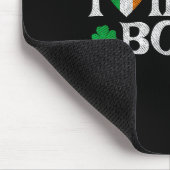 I Love Irish Boys Lucky Shamrock Heart Ireland Fla マウスパッド (コーナー)