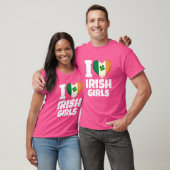 I LOVE IRISH GIRLS - St Patricks Day Designed Tees Tシャツ (ユニセックス)