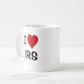 I Love IRS – 税は私の人生 – 税おもしろい引用文 コーヒーマグカップ (正面左)