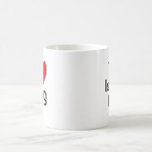 I Love IRS – 税は私の人生 – 税おもしろい引用文 コーヒーマグカップ (中央)