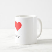 I love Israel Coffee Mug コーヒーマグカップ (正面右)