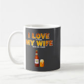I Love It When My Wife Gets Me A Beer Funny Quotes コーヒーマグカップ (左)
