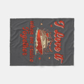 I Love It When We Cruise Together Valentine's Day  フリースブランケット (正面(横))