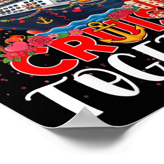 I Love It When We're Cruisin Together Cruise Coupl ポスター (角)