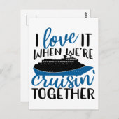 I Love It When Were Cruisin' Together Fun Vacation ポストカード (正面/裏面)
