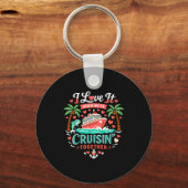 I Love It When We're Cruising Together Cruise Vibe キーホルダー (正面)