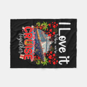 I Love It When We're Cruising Together Cruise Vibe フリースブランケット (正面(横))