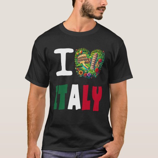 I Love Italy  Tシャツ (正面)