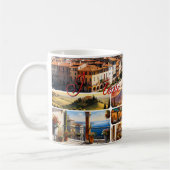 I Love Italy Travel Photo Collage コーヒーマグカップ (左)