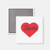 I Love Jakarta – インドネシア マグネット (正面/裏面)