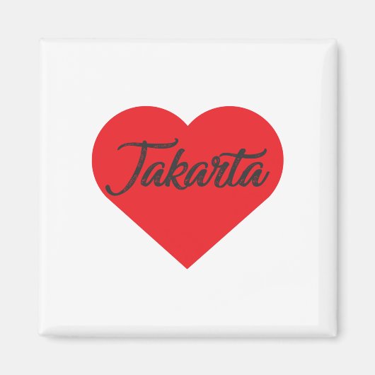 I Love Jakarta – インドネシア マグネット (正面)