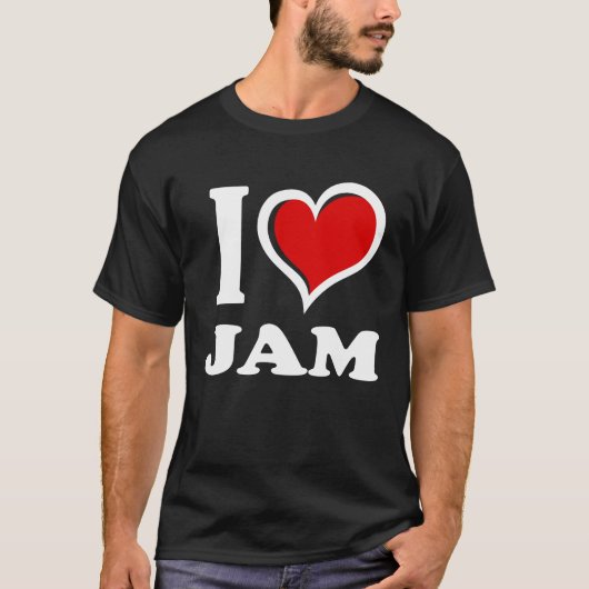 I Love Jam Iハート Tシャツ (正面)