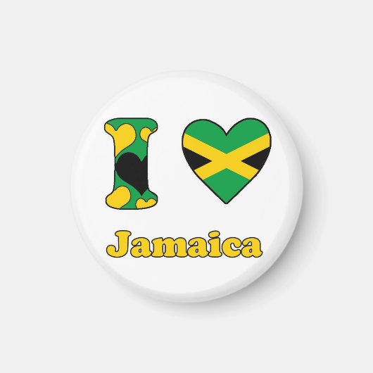 I love Jamaica マグネット (正面)