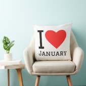 I love January Square Sticker クッション (椅子)