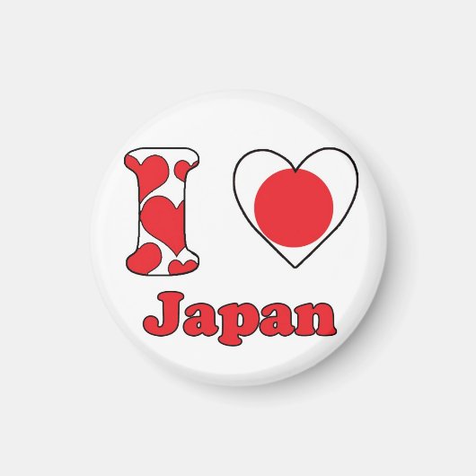 I love Japan magnet マグネット (正面)