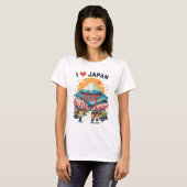 I Love Japan T Shirt - 'I ♥ Japan' Travel Tee Tシャツ (正面フル)