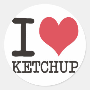 I Love JAVA - KETCHUP -子猫製品&デザイン! ラウンドシール