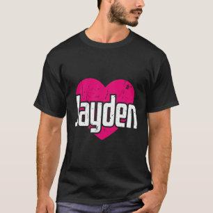I Love Jayden CuteファーストネームIハートJayden Tシャツ