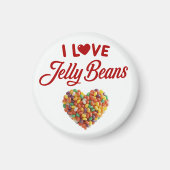 I Love Jellybeans マグネット (正面)