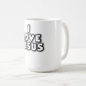 I Love Jesus コーヒーマグカップ (正面右)