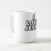 I Love Jesus コーヒーマグカップ (正面左)