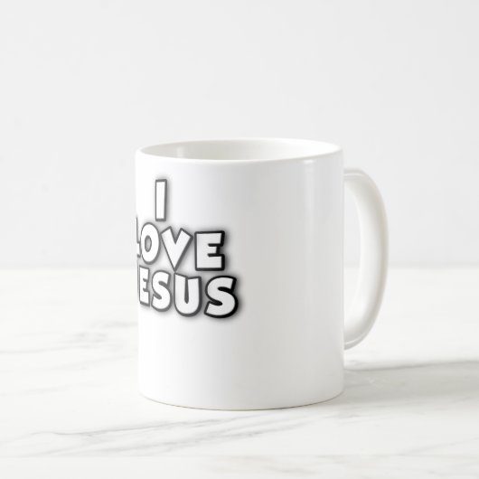 I Love Jesus コーヒーマグカップ (正面右)