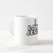 I Love Jesus コーヒーマグカップ (正面左)