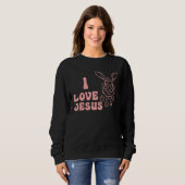 I love Jesus スウェットシャツ (正面フル)