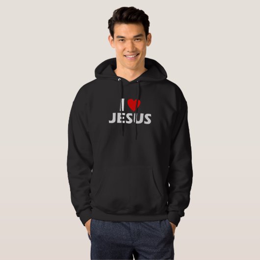 I love Jesus パーカ (正面フル)