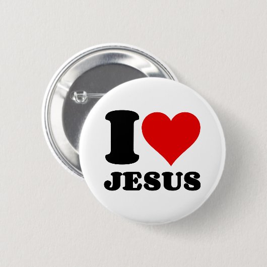 i love jesus 缶バッジ (正面&裏面)