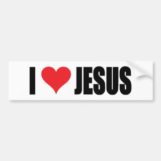 I Love Jesus Bumperステッカー バンパーステッカー