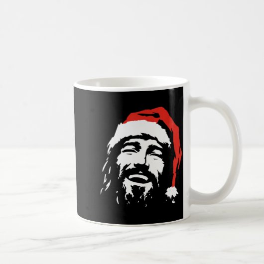 I Love Jesus Christmas Green  コーヒーマグカップ (右)