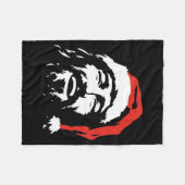 I Love Jesus Christmas Green  フリースブランケット (正面(横))