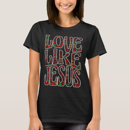 I love Jesus  christmas  Tシャツ (正面)